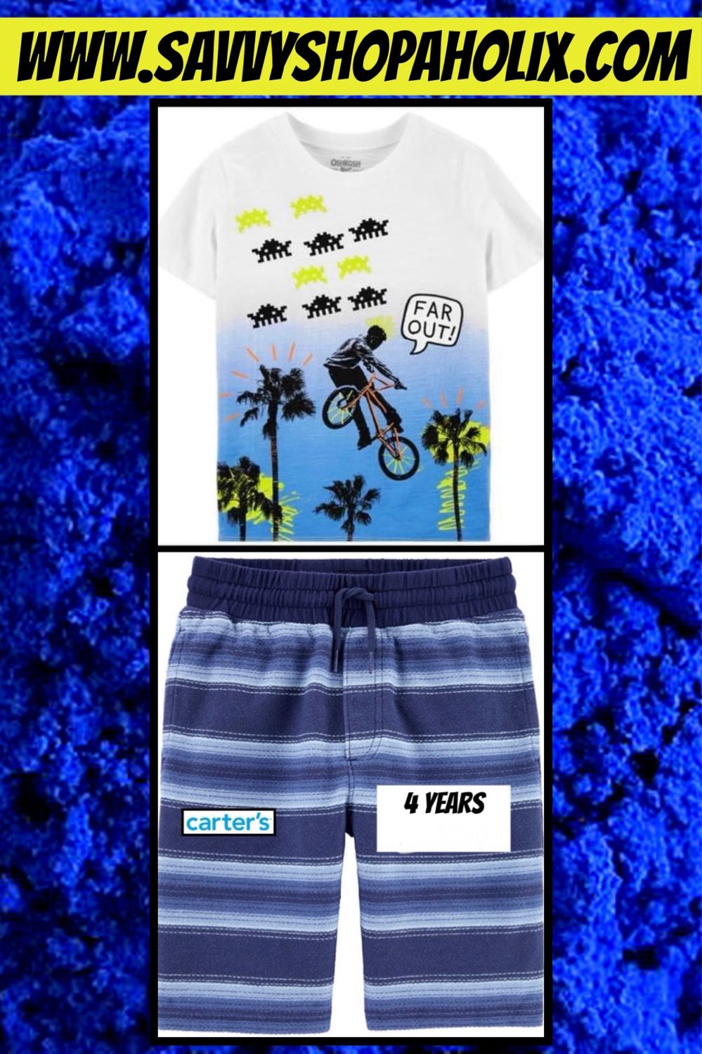 Tshirt And Shorts Set By OshKosh- Far Out
