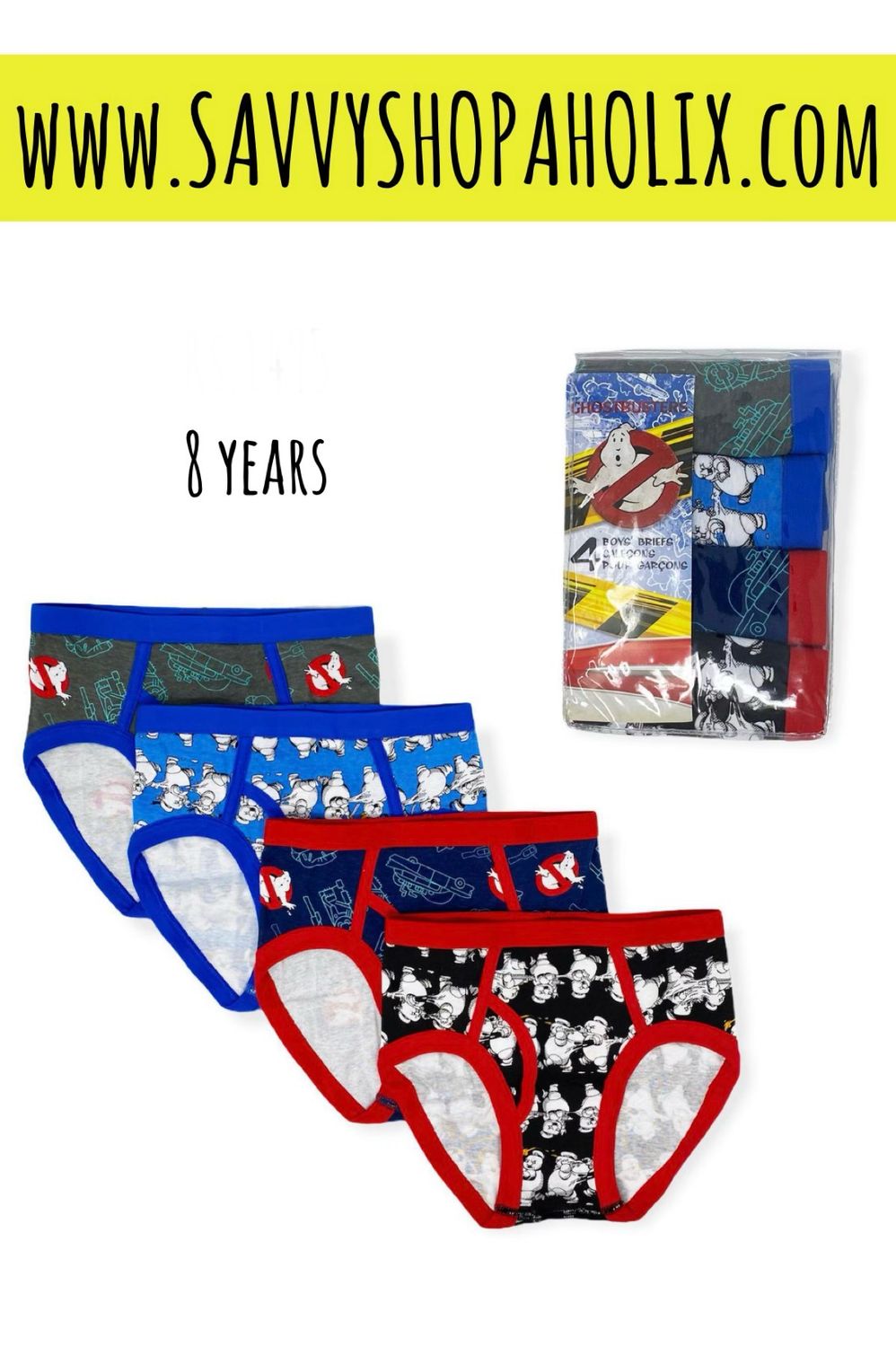 CASPER 4PK BOY'S UNDERWEAR