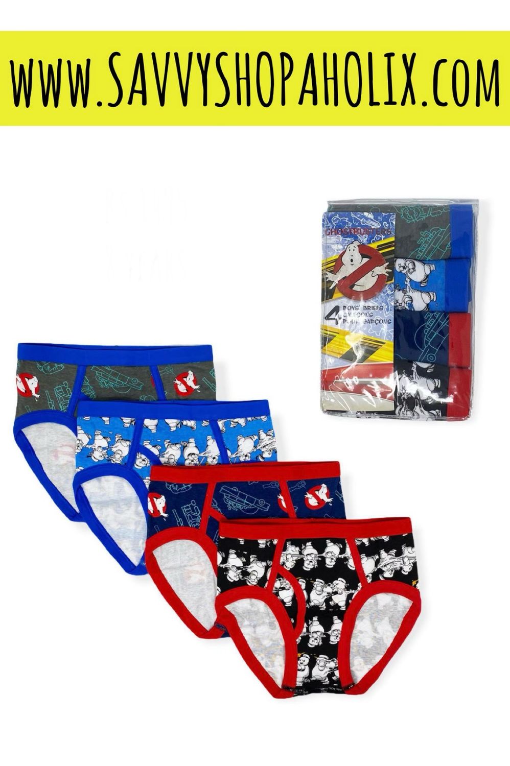 CASPER 4PK BOY'S UNDERWEAR, SIZE: 4 YEARS