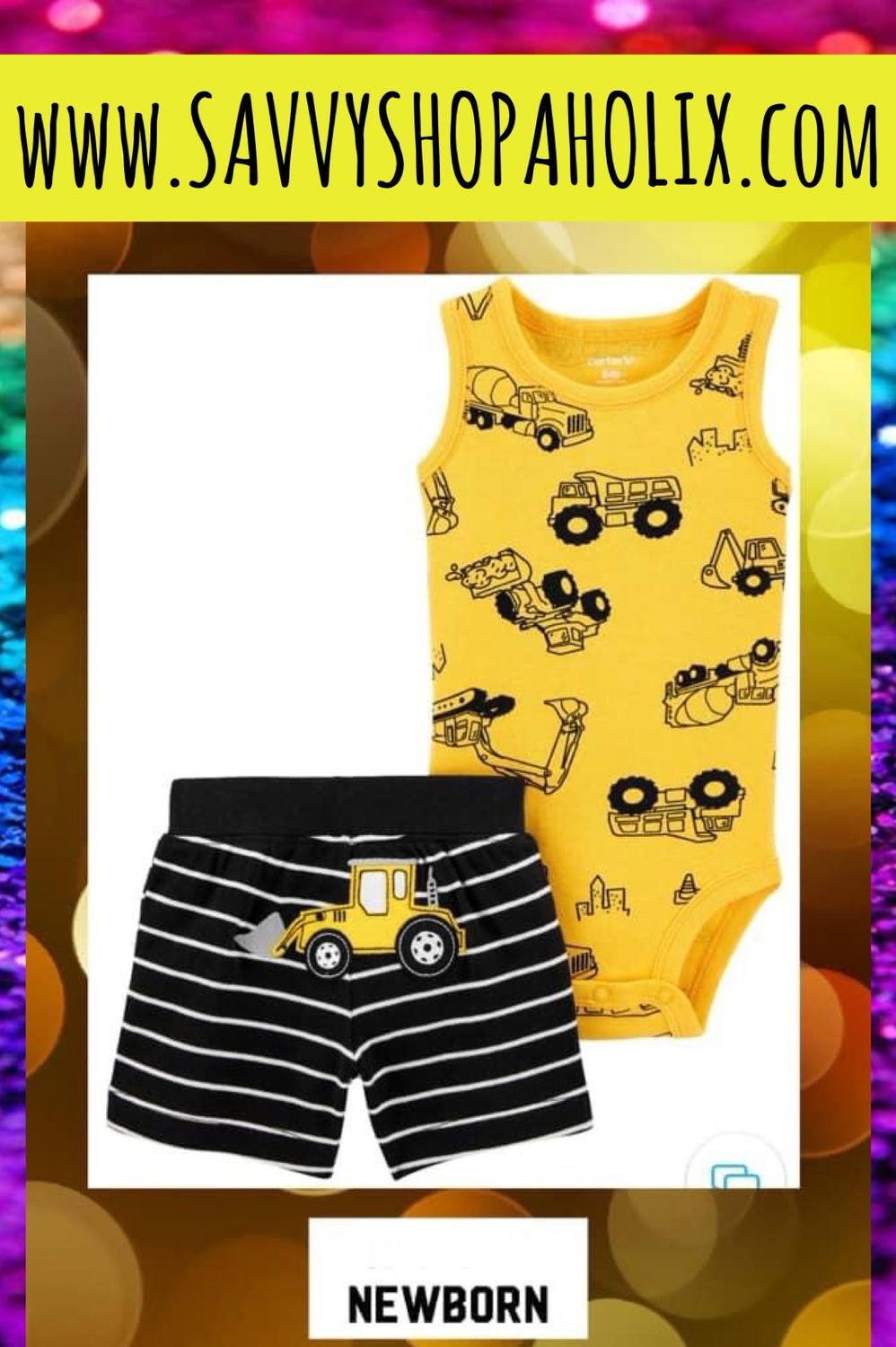 Carter’s 2pk Shorts And Bodysuit Outfit-pineapple