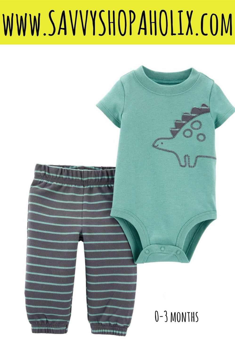 CARTER'S 2PC OUTFIT- DINO