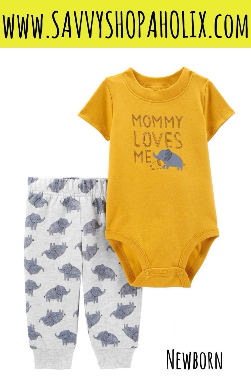 CARTER'S 2PC OUTFIT-MOMMY LOVES ME