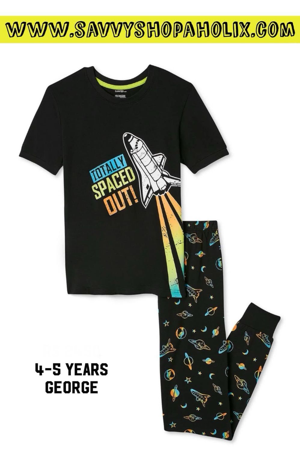 George Night Suit- Totally Spaced Out