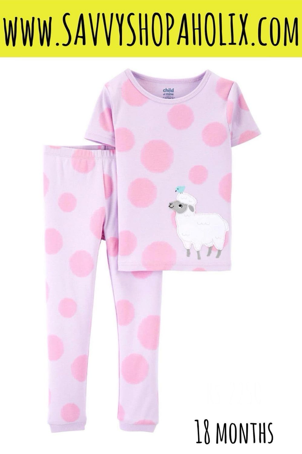 George 2pc Cotton Outfit - Polka Dot