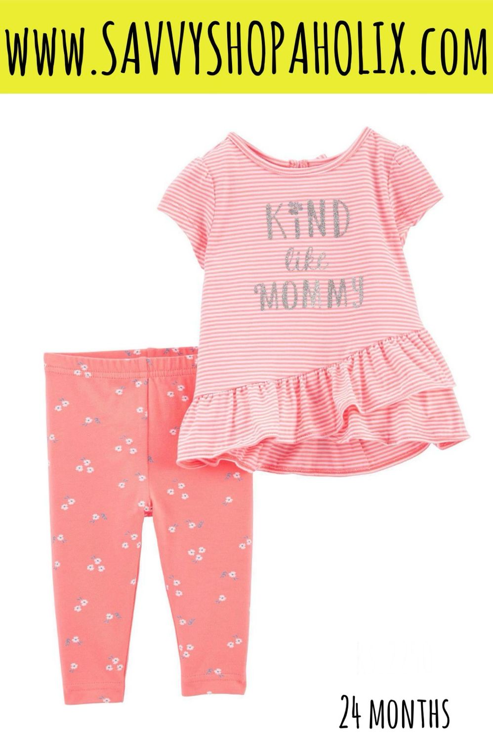 Carter’s 2pc Cotton Outfit- Rise And Shine
