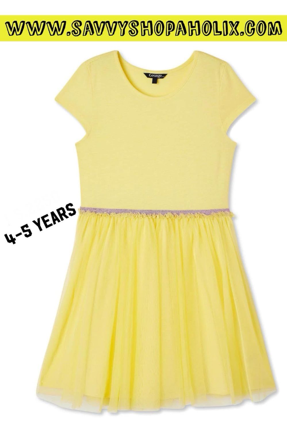 George Yellow Tutu Dress