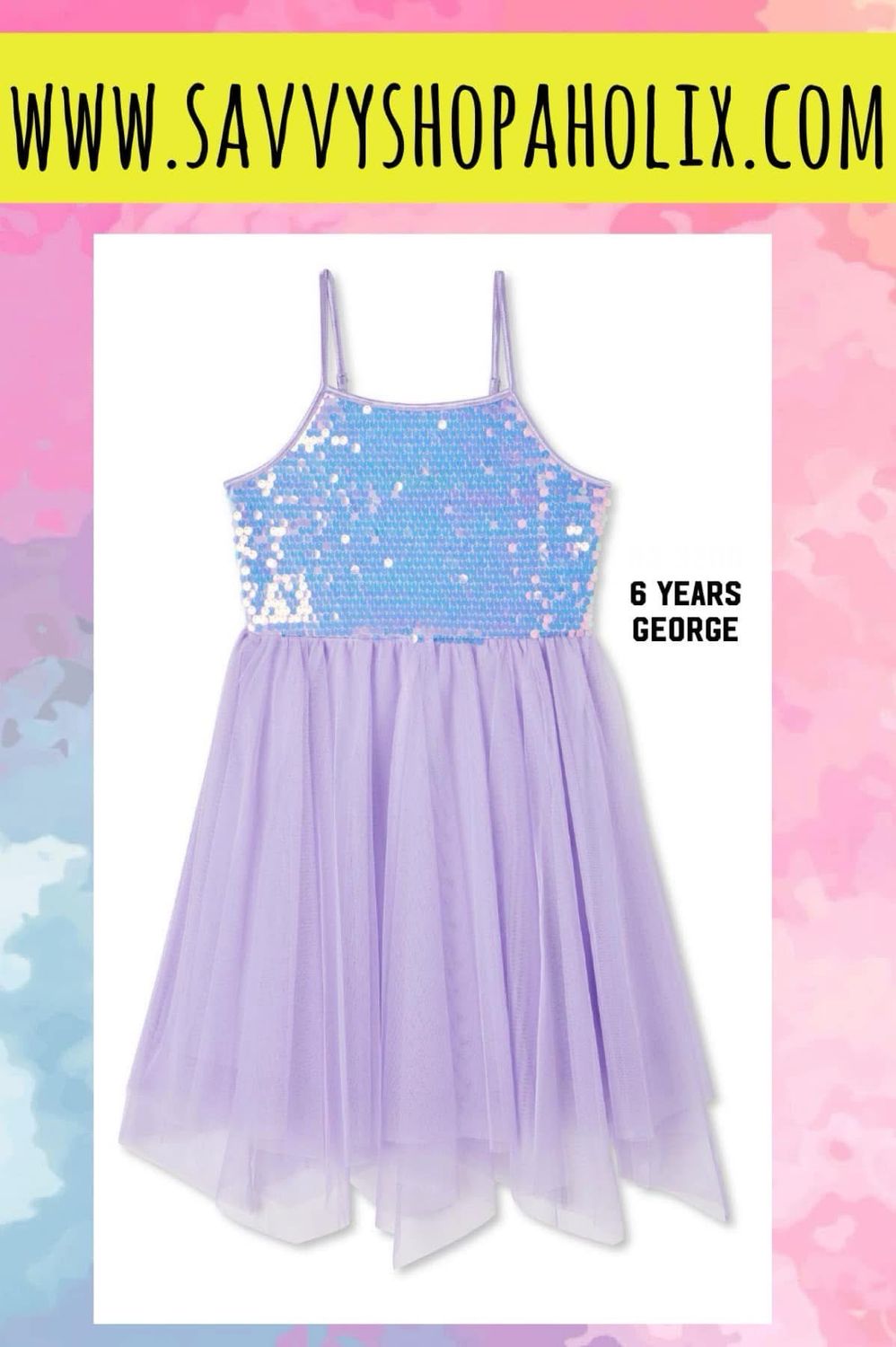 George Girls Sequin Tutu Dress