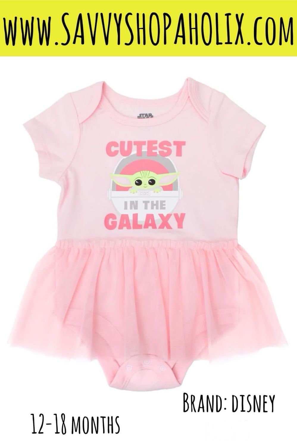 Disney Tutu Bodysuit- Cutest In The Galaxy