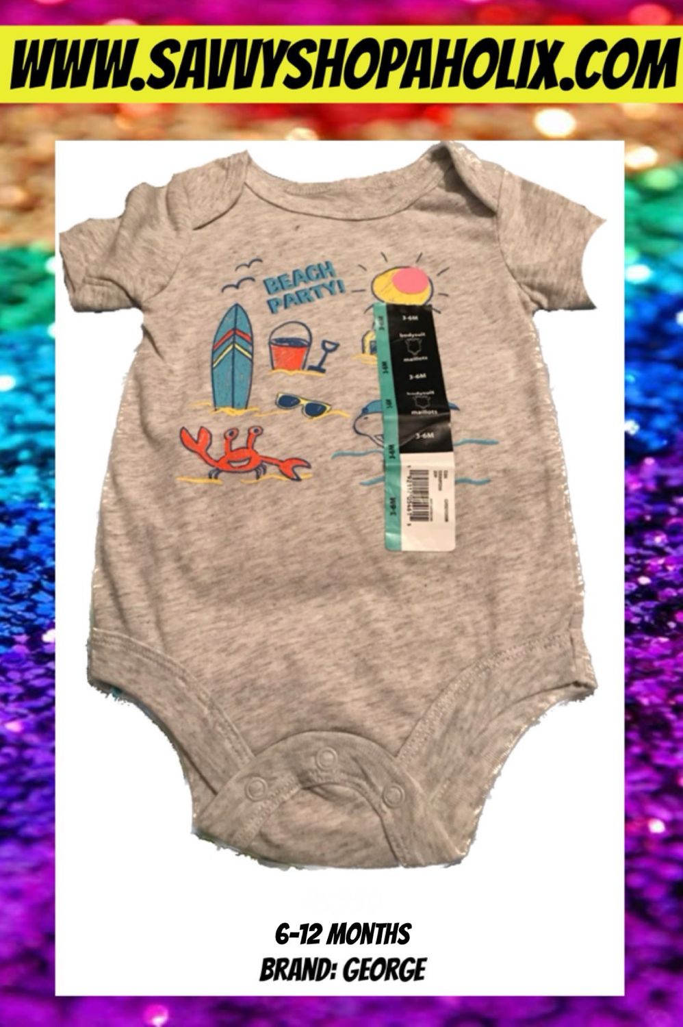 George Baby Boy Beach Bodysuit
