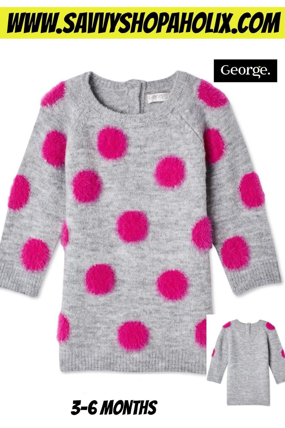 George Sweater Polka Dot Dress
