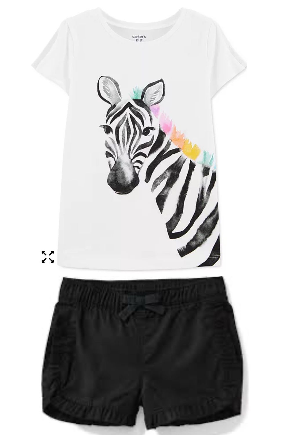 Carter’s 2pc Outfit- Bubble Shorts With Zebra T-shirt