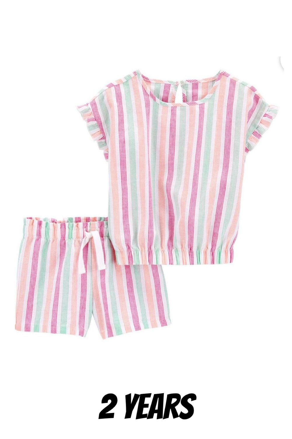 Carter’s Baby Girl Shorts Outfit- Stripes