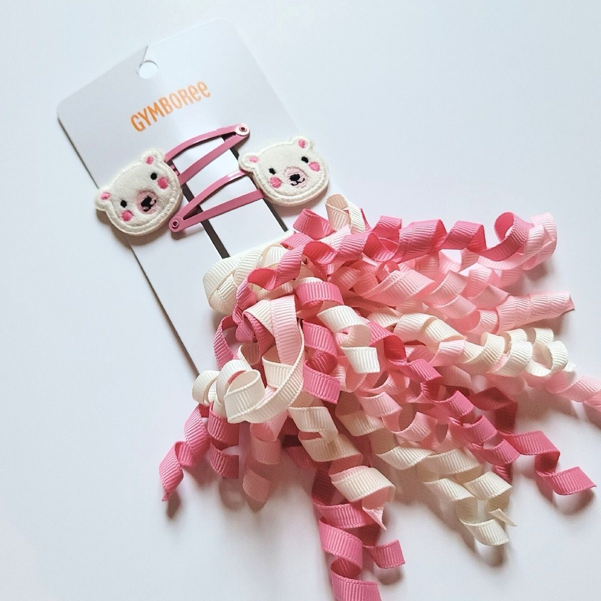 Gymboree 3pc Hair Clips And Hair Tie Set Bear