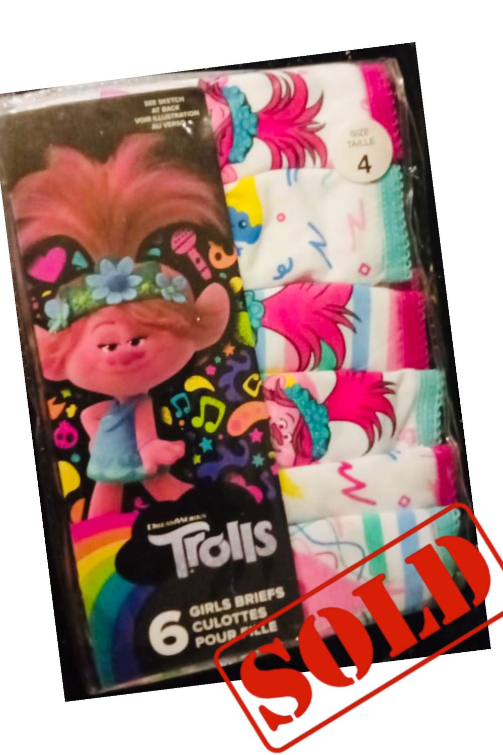 6pk Trolls Underwear