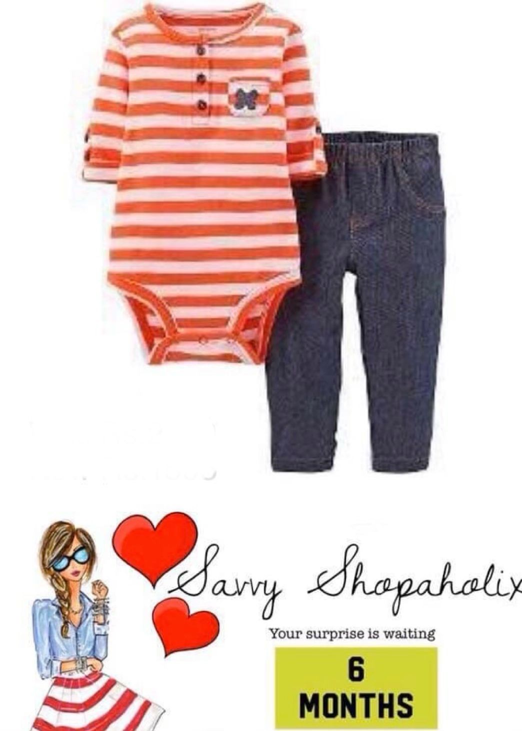 Baby Girl 2pc Outfit By Carter’s