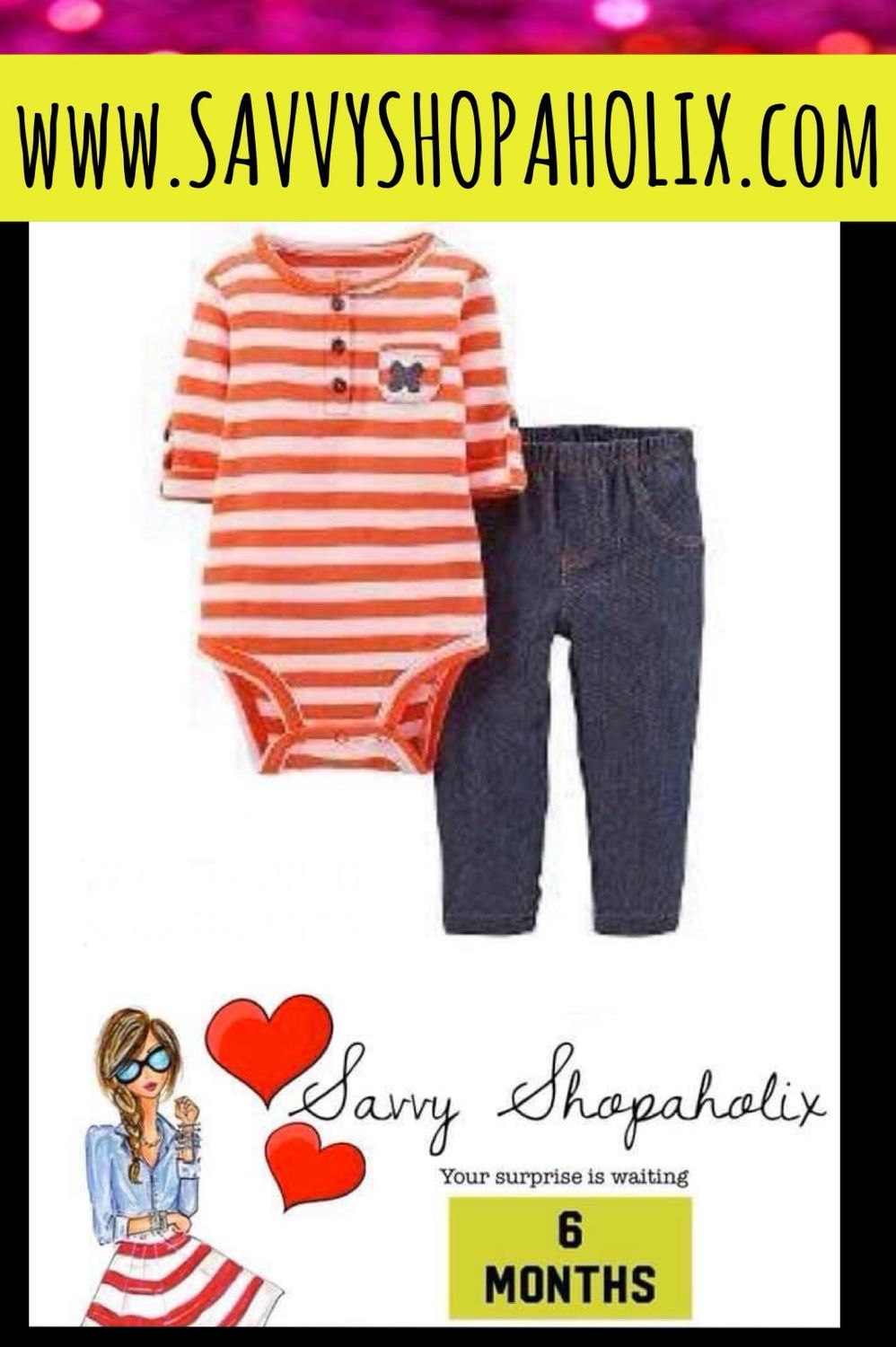 Baby Girl 2pc Outfit By Carter’s