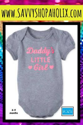 Carter’s Bodysuit- Daddy’s Little One Carter’s Bodysuit- Daddy’s Little One
