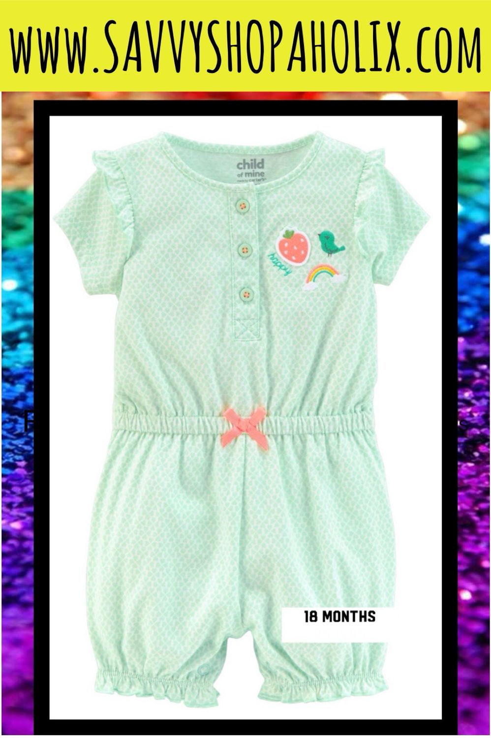 Cotton Spring Romper By George