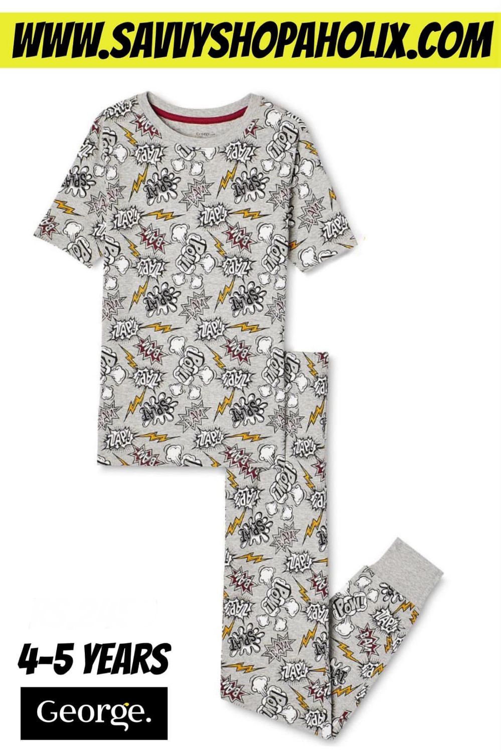 George Night Suit/ Pajmas- Zap Grey