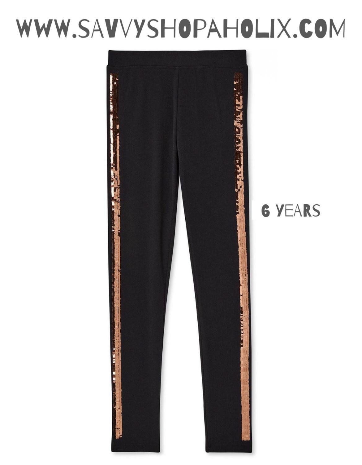 Black Tights With Sequin Sides