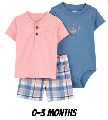3pc Baby Boy Outfit- You Make Me Smile