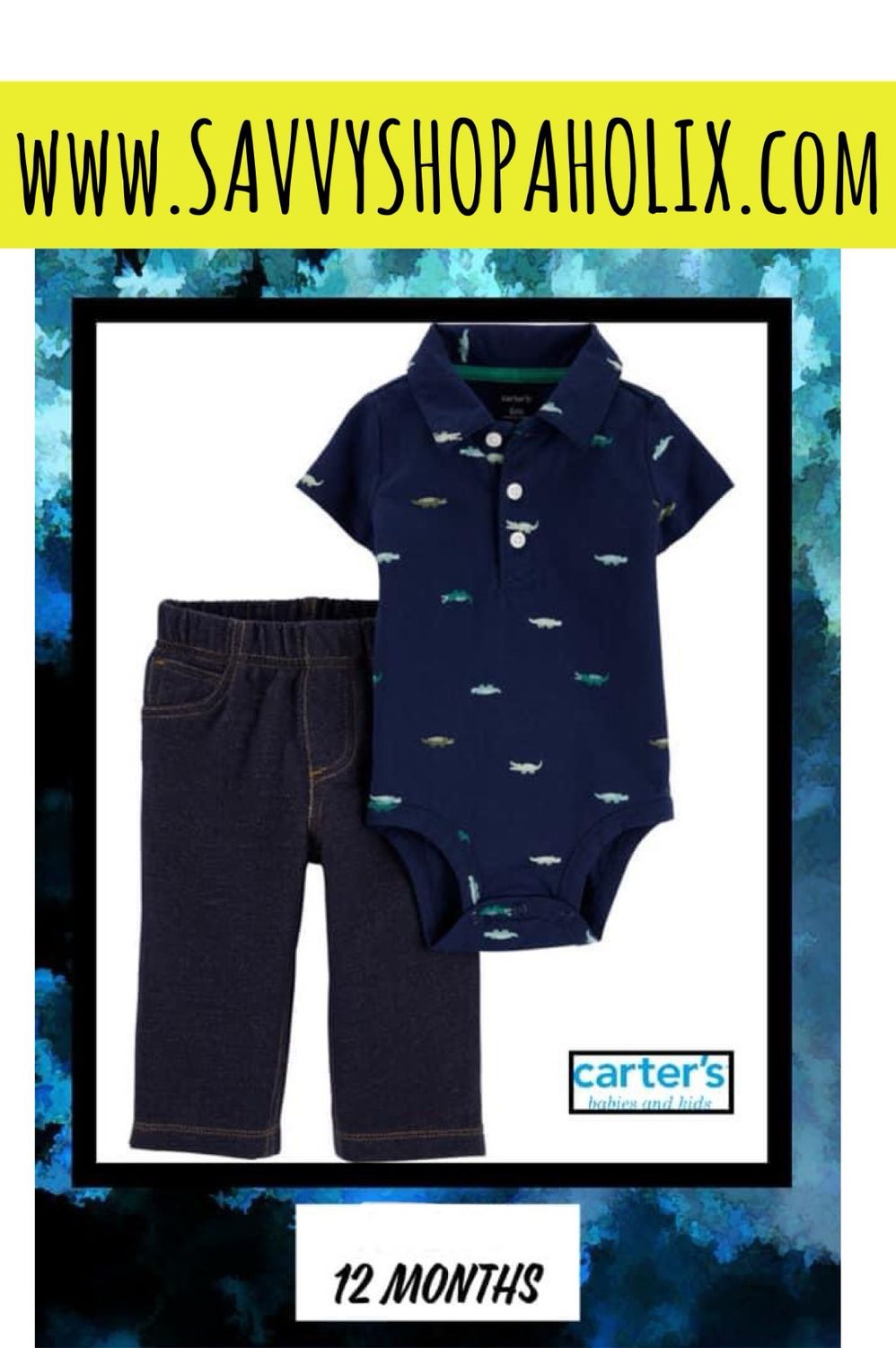 Baby Boy 2pc Set By Carter’s - Alligator