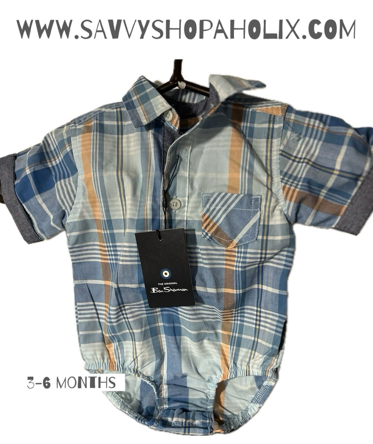 Ben Sherman Baby Boy Plaid Body Suit