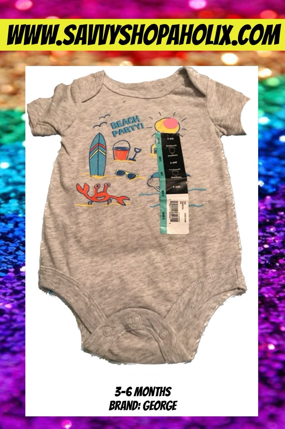 Baby Boy Bodysuit by George- Beach