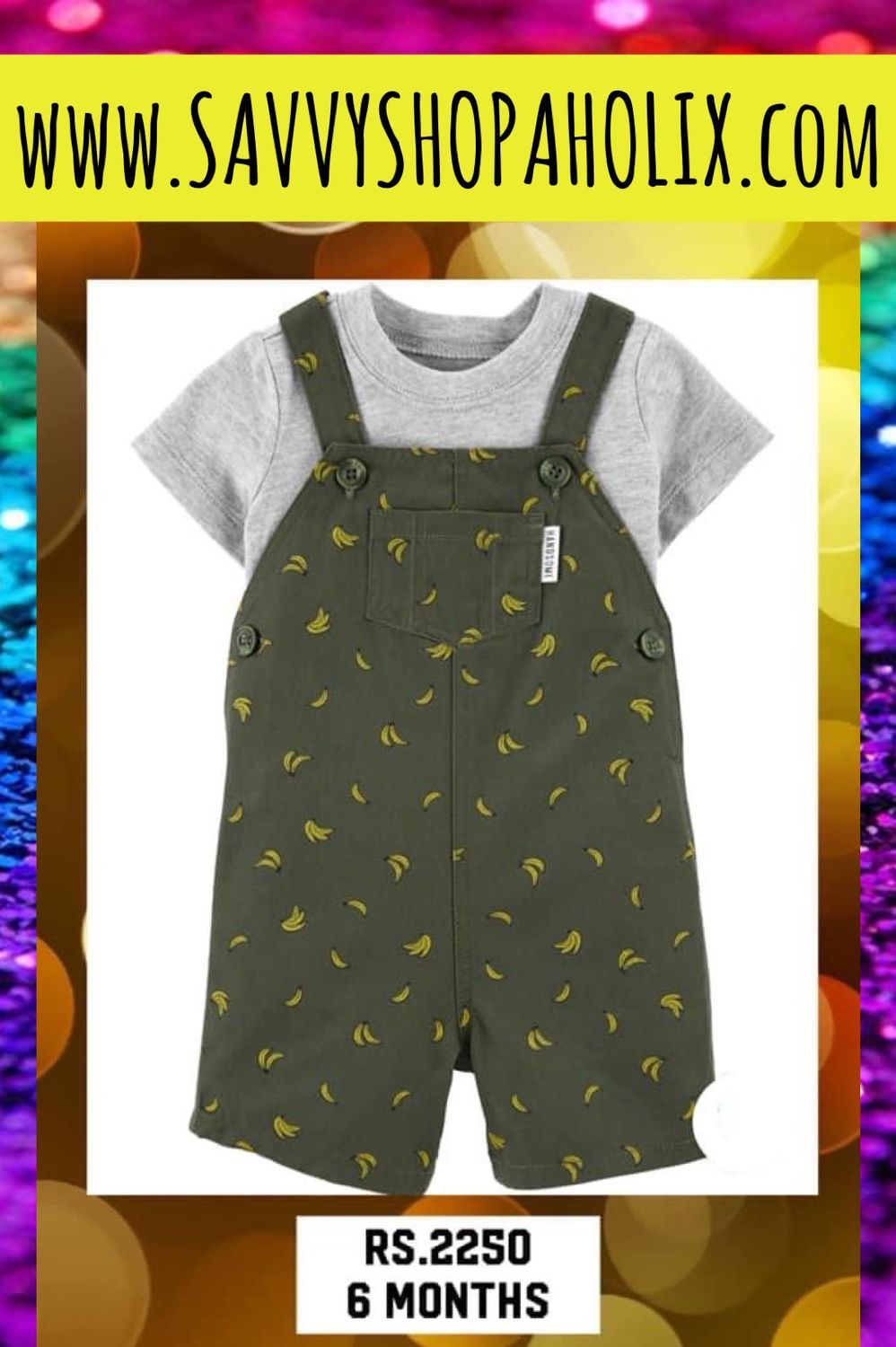 Carter’s 2pc Overalls Outfit- Bananas