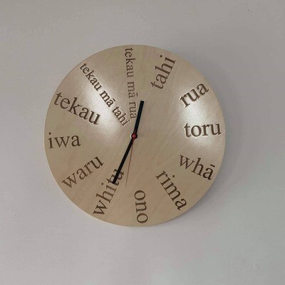 Te Reo Clock 350mm