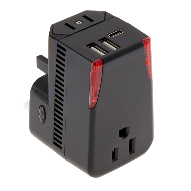 Smooth Trip Converter & Adapter Set with Triple USB Ports