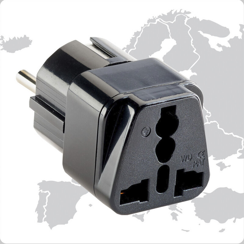 Smooth Trip Grounded Europe & Asia Adapter Plug