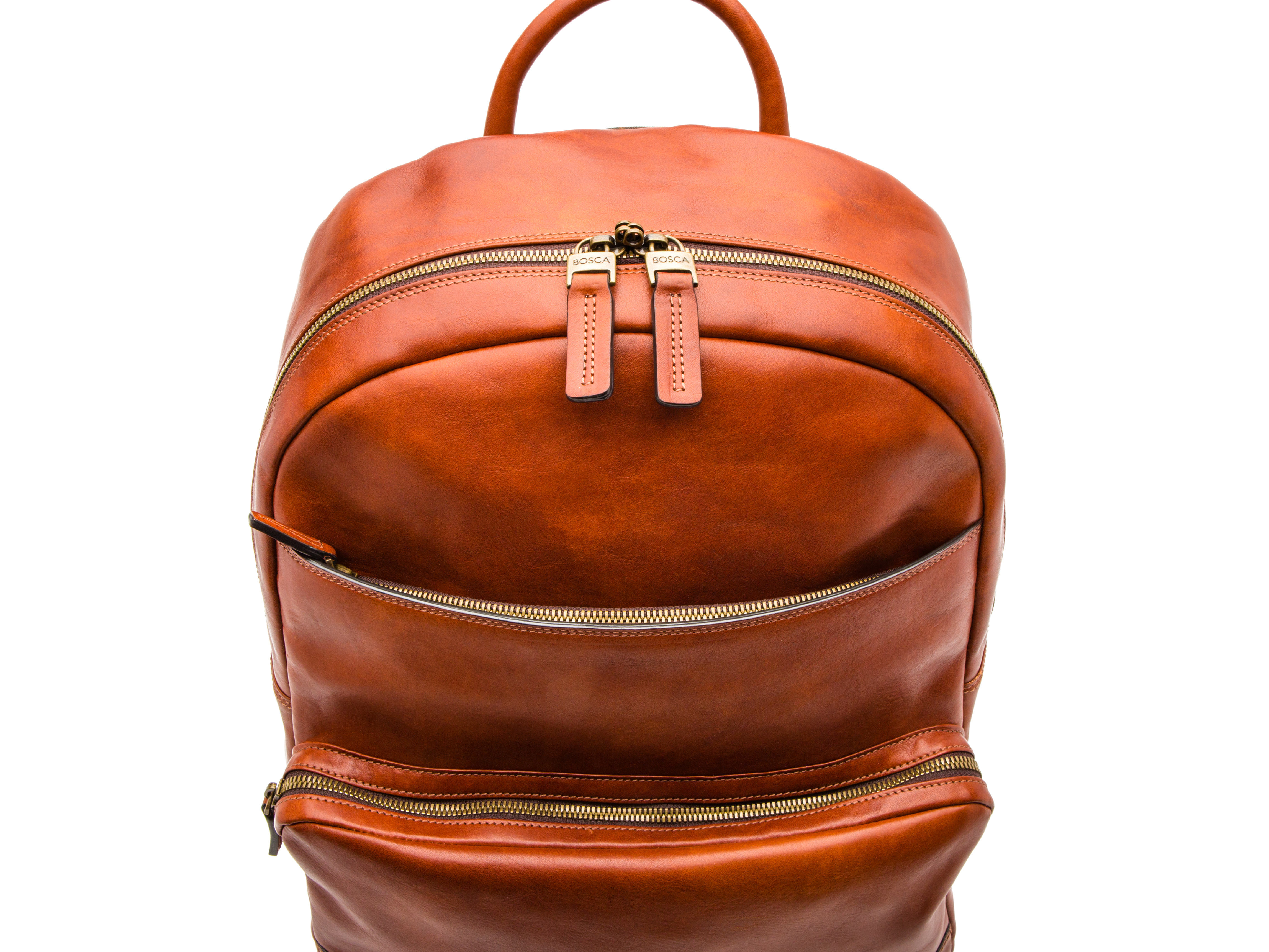 Bosca Dolce Pathfinder Leather Backpack