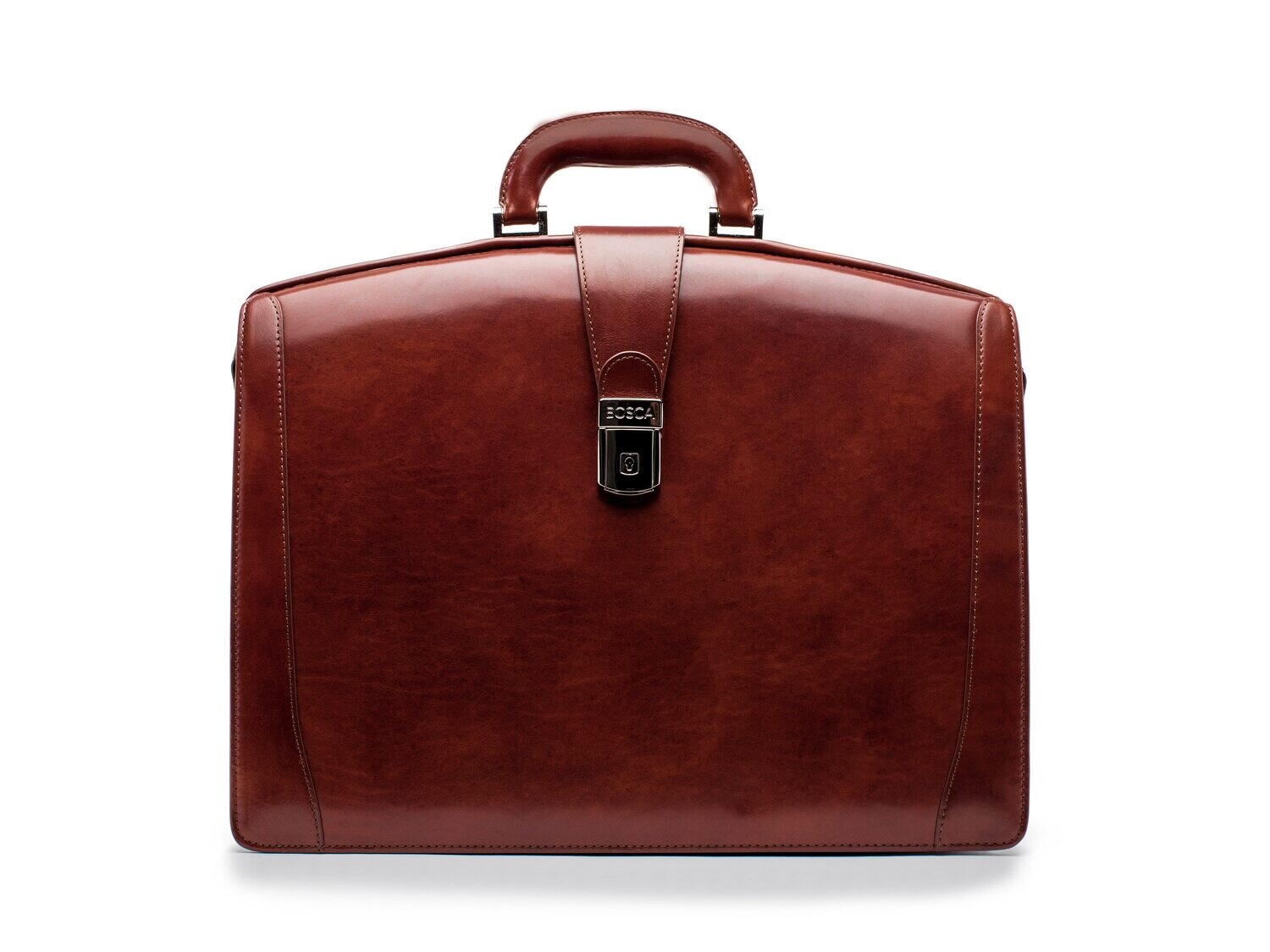 Large Partners Briefcase, Color: Dark Brown