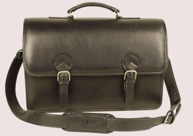 MORRISON MEN'S DOUBLE COMPARTMENT BRIEFCASE