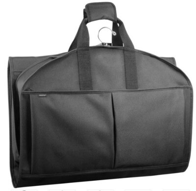 48” Deluxe Tri-Fold Travel Garment Bag with three pockets