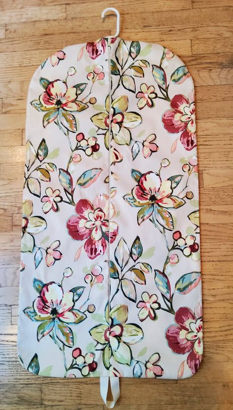 Beautiful Floral Hanging Garment Bag
