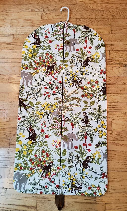 Monkey Print Hanging Garment Bag
