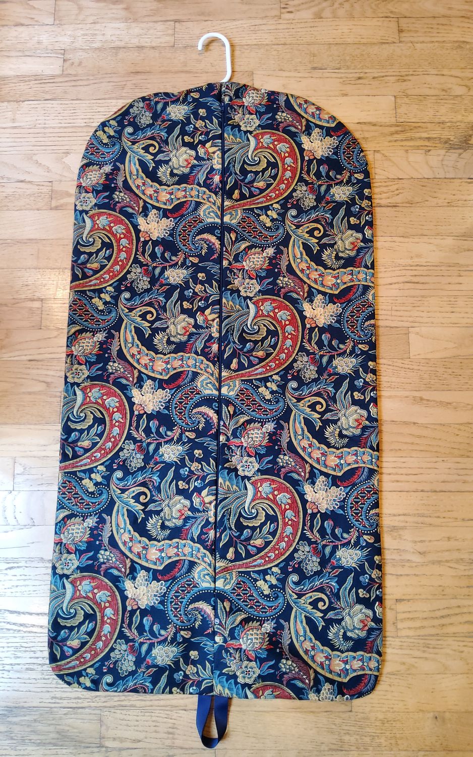Black Paisley Hanging Garment Bag