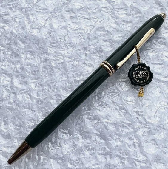 CROSS TOWNSEND BALLPOINT PEN (MARBLED GREEN/GOLD) LAQUER CROSS TOWNSEND BALLPOINT PEN (MARBLED GREEN/GOLD) LAQUER