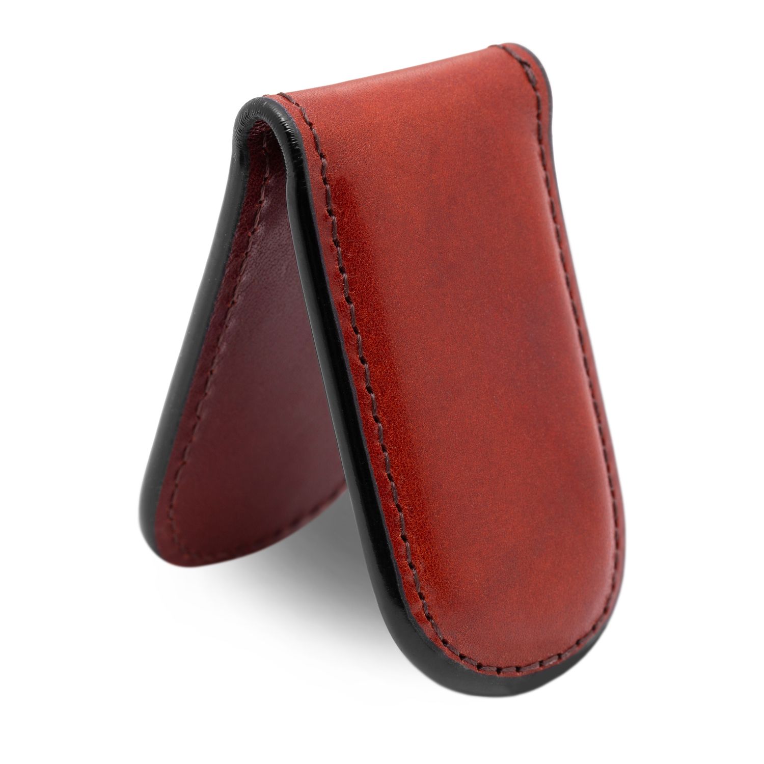 Old Leather Magnetic Money Clip