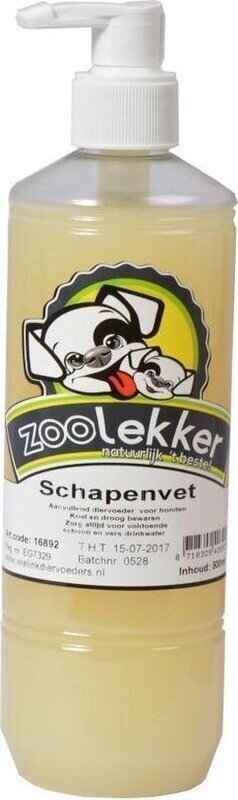 DierOKÉ schapenvet ondersteunende olie hond en kat 500ml
