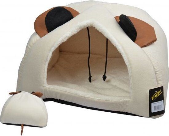 Stagger - Iglo - kattenhuis - katteniglo super zacht - 46x46x27cm - kleine hond chihuahua huis