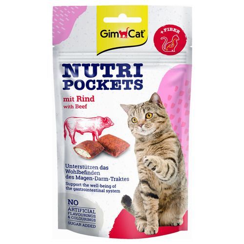Nutri pockets - kattensnacks kattensnoepjes - rund - 60gram