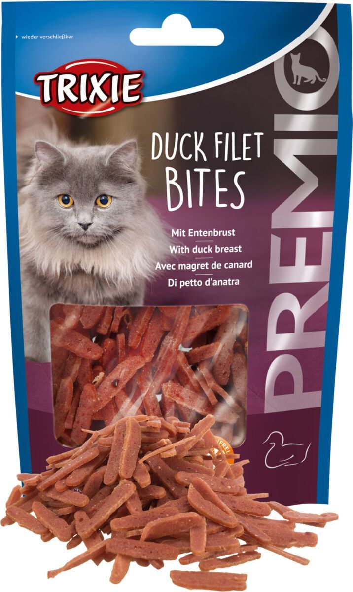 Trixie duck filet bites - Kattensnack - eend 50 gr - kattensnoepjes gedroogd