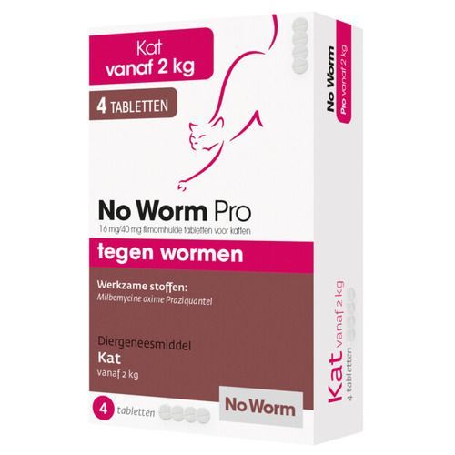 Emax No worm pro ontworming voor kat >2kg 4pip