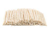 BULKACTIE 500x witte gedraaide staafjes 7/8mm - hondensnack - kauwbot - kauwstaafjes - rawhide - runderhuid kauwstokjes - voordeelpak