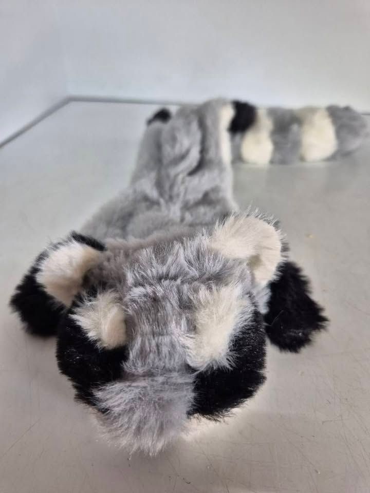 KENGS - Hondenspeeltje met piep - piepspeelgoed - Flatties / Platties - div dieren - 2 piepjes - raccoon