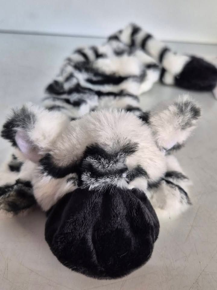 2x KENGS - Hondenspeeltje met piep - piepspeelgoed - Flatties / Platties - div dieren - 2 piepjes: zebra & raccoon !