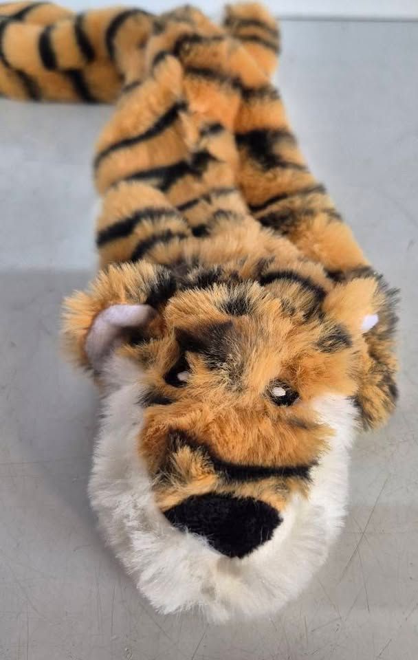 2x KENGS - Hondenspeeltje met piep - piepspeelgoed - Flatties / Platties - div dieren - 2 piepjes: tijger & zebra !